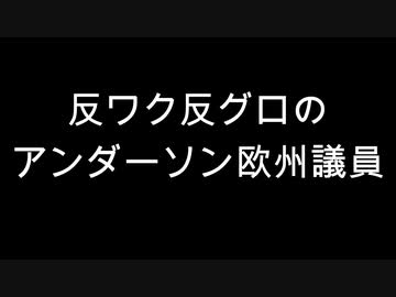 反ワク反グロのアンダーソン欧州議員