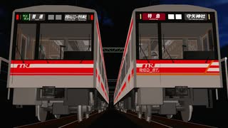 東鉄TR1000系　行き違い