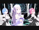 リゼロ エミリアたんとレムラムで【What is love(Twice)】 MMD