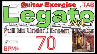 John Petrucci Guitar Solo Pull Me Under / Dream Theater TAB BPM70 【キソレン Legato Vol.7】