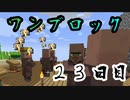 【２３日目】ワンブロックでハードコアな世界を生き残る