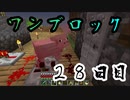 【２８日目】ワンブロックでハードコアな世界を生き残る