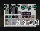 【２９日目】ワンブロックでハードコアな世界を生き残る
