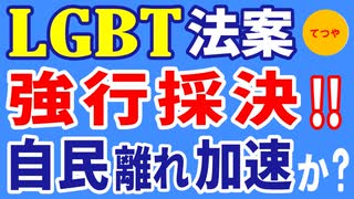 LGBT法案強行採決‼️　自民離れ加速か？ 　