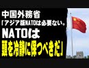 中国外務省「アジア版NATOは必要ない。NATOは頭を冷静に保つべきだ」