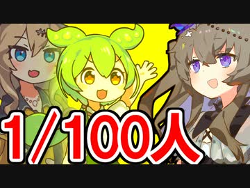 この動画を視聴している100人に1人が当てはまる事を挙げよう