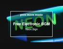 【Neon Sign】夜のネオン街や近未来の雰囲気のエレクトロ