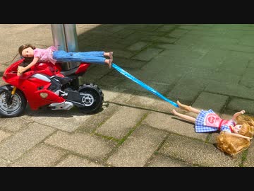 愛車でバイク引き刑を行うピエールさんｗ【ピエールの休日】