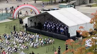 児童合唱団の皆さん NHK×花畑広場 くまもと応援フェス ２日目＠20230604 花畑広場iPhoneSE2 楽天回線 またはau回線