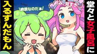女子風呂に堂々と入ればバレないと思ってるずんだもん【アニメ】【ソフトウェアトーク劇場】
