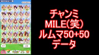 チャンピオンズミーティングMILEｗルムマ100戦データ