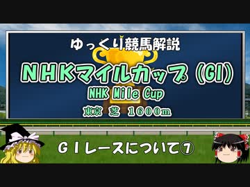 GIレース解説⑦ NHKマイルカップ