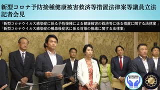 新型コロナ予防接種健康被害救済等措置法律案等議員立法　記者会見　アーカイブ