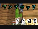 【３３日目】ワンブロックでハードコアな世界を生き残る