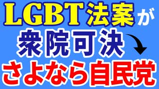 LGBT法案が衆院可決。造反8名。自民党崩壊の始まり！　LGBT法案に読売新聞が痛烈な批判。