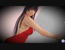 【DoaXvv/女天狗】サムズアップ/深紅のスリットワンピ