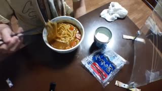 【南瓜カレーうどん】作って食べてみた 2022.4.26