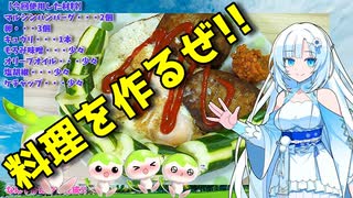 【VOICEVOX WhiteCUL】  マルシンハンバーグを使った「目玉焼き」と「モロキュウ」のプレートを作ります!!
