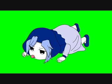 ハイハイしながら床をペロペロする小麦粉　GB