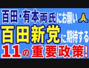 百田・有本両氏にお願い！　百田新党に期待する11の重要政策！