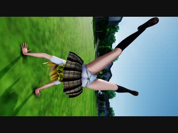 【ＭＭＤ】逆立ち　姫海棠はたて　霧雨魔理沙　ＪＫスタイル【Ray-MMD1.52　ぱんつ注意】