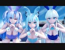 【MMD】バニーユウカ & シロコ & トキ - チョコレイト・ディスコ 【ブルーアーカイブ】