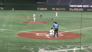 西南学院大　福島 悠介を刺す天理キャッチャー小林 太郎の強肩【大学野球選手権 天理大 対 西南学院大2023年6月5日】