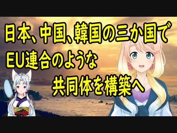 日本、中国、韓国で欧州連合のような共同体の構築を提唱【世界の〇〇にゅーす】