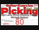 High Level Skipping TAB BPM80【Guitar Picking Exercise Vol.28】