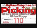 High Level Guitar Picking TAB Michael Romeo BPM110【Guitar Picking Exercise Vol.28】