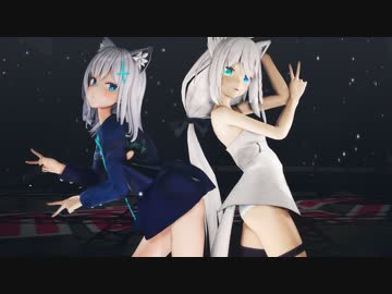 MMD vtuber ブルアカ【紳士向け】フ〇キとシ〇コ　Dive to blue