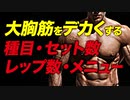 【筋トレ】大胸筋を効率よく筋肥大させる お勧めの種目・レップ数・トレーニング頻度・メニュー | ボディビルチャンピオンが解説【ビーレジェンド プロテイン】