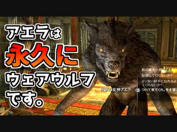 【Skyrim】アエラをウェアウルフ従者にする方法【ボイスロイド解説】