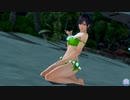 【DoaXvv/なぎさ】ポーズ:正座・おもてなしいたします♪/水着:シルバーソーン・リーフ