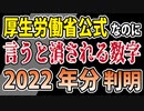 【言ったらYouTube削除】あの数字の2022年分をお伝えします。