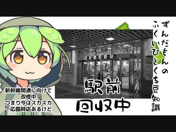 ずんだもん「まあ普段の駅前もスカス...ゲフンゲフン」