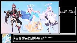 【ブルアカ】3分でわかるあえてリセマラ"しない"という選択肢【ゆっくり解説】