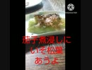 茄子の煮浸しにいそ松葉あうよジェットコースタ怖かった茄子煮浸し違ったわしビビッタし