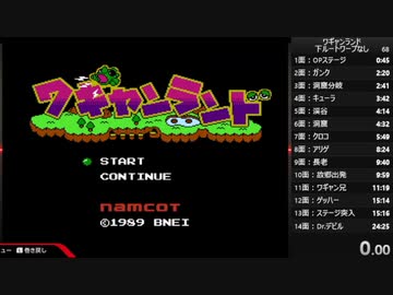 【RTA】再走ワギャンランド（switch/ワープなし）　22:48.39