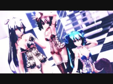 【MMD】 WAVE Tda式 テト & ミク & ハク