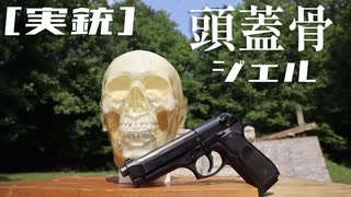 [実銃] 頭蓋骨ジェルを使って破壊力実験！！