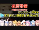 【夜間警備】シリーズ最恐なびっくりシーン6箇所のホロメンの反応比較まとめ Part2