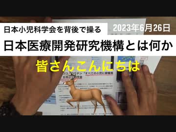 【字幕あり】鹿先生、日本小児学科会のウラ「日本医療研究開発機構」とは何か @kinoshitayakuhi