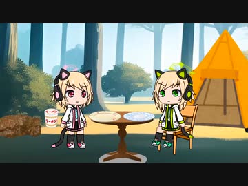 汚物を食べるモモイとミドリ