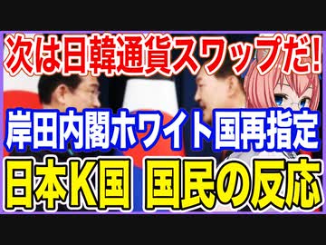 次は日韓通貨スワップだ！ついに一線を越えた岸田内閣K国ホワイト国に再指定！日本とK国の国民の反応【2023/06/28】