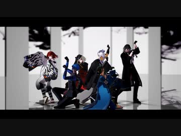 【MMD刀剣乱舞】エンヴィキャットウォーク【笹貫・抜丸・無骨・八丁・石田・実休】