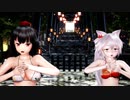 【東方MMD】文と椛で「サイバーサンダーサイダー」1080P