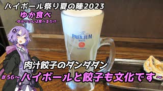 【ハイボール祭り夏の陣2023】ゆか食べ＃56～ハイボールと餃子も文化です～【肉汁餃子のダンダダン】