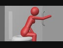 トイレの最中、しつこいノックは“SOS”だった！