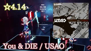 【ビートセイバー】You & DIE - USAO (Hard ranked ☆4.60)【S】